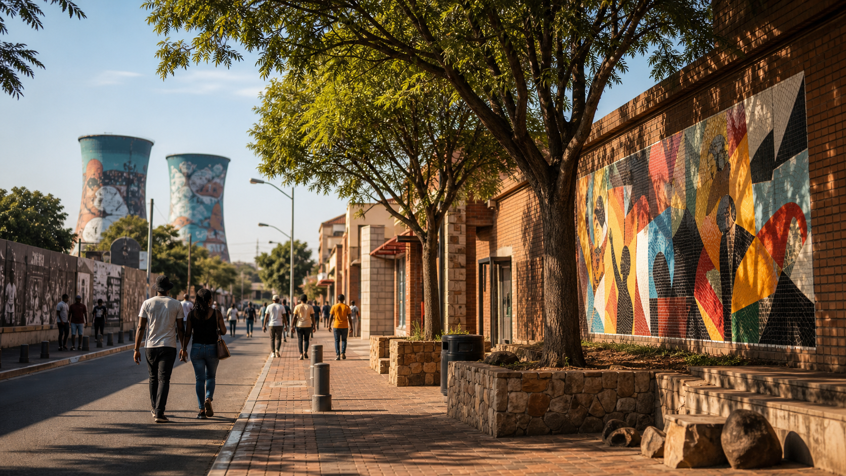 Soweto heritage route street scene
